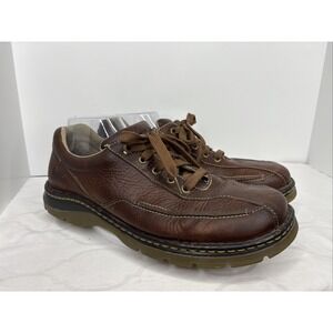 Dr Martens AW0004 Brown Lace Up Oxford Shoes Men's Size 12 Pebbled Leather Y2K